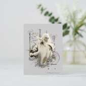 GANDALF™ mit Schwertvektor-Collage Postkarte (Stehend Vorderseite)