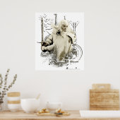 GANDALF™ mit Schwertvektor Poster (Küche)