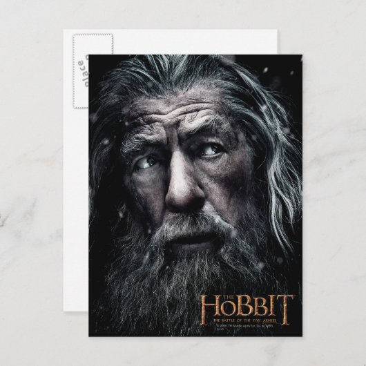 Gandalf Nah hoch Postkarte (Vorne/Hinten)