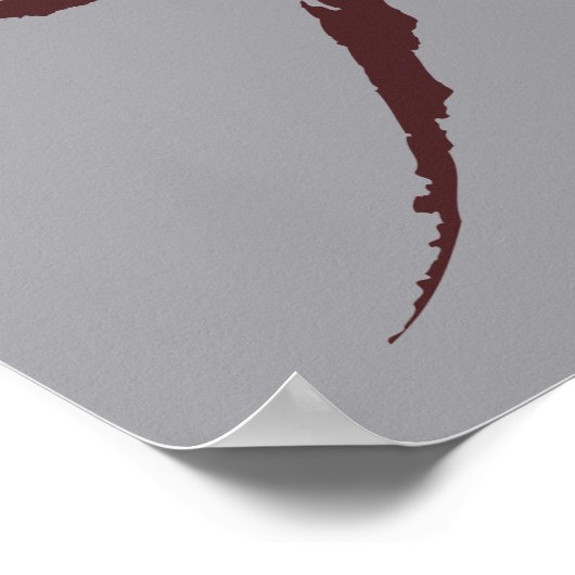 Gandalf Name Solid Poster (Ecke)