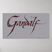 Gandalf Name Solid Poster (Vorne)