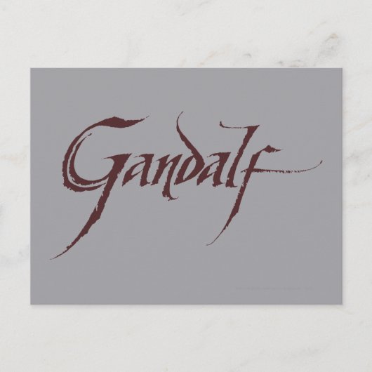 Gandalf Name Solid Postkarte (Vorderseite)