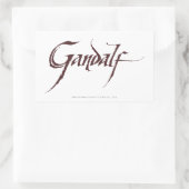 Gandalf Name Solid Rechteckiger Aufkleber (Tasche)