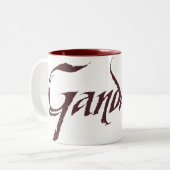 Gandalf Name Solid Zweifarbige Tasse (Vorderseite Links)