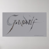 Gandalf Name Textured Poster (Vorne)