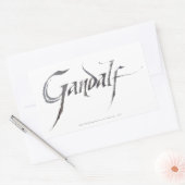 Gandalf Name Textured Rechteckiger Aufkleber (Umschlag)