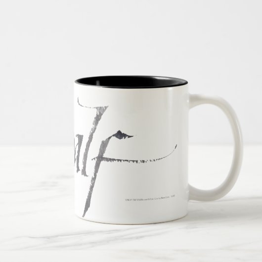 Gandalf Name Textured Zweifarbige Tasse (Rechts)
