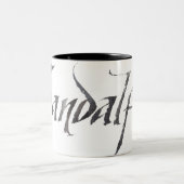 Gandalf Name Textured Zweifarbige Tasse (Mittel)