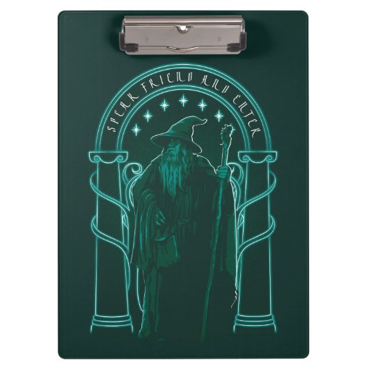 GANDALF™ "Speak Friend And Enter" Doors of Durin Klemmbrett (Vorderseite)