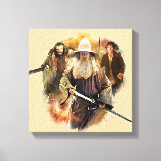 Gandalf, THORIN OAKENSHIELD™ & BILBO BAGGINS™ Leinwanddruck (Vorderseite)