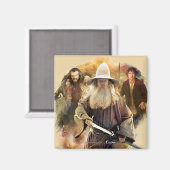 Gandalf, THORIN OAKENSHIELD™ & BILBO BAGGINS™ Magnet (Vorderseite/Rückseite)
