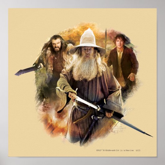 Gandalf, THORIN OAKENSHIELD™ & BILBO BAGGINS™ Poster (Vorne)