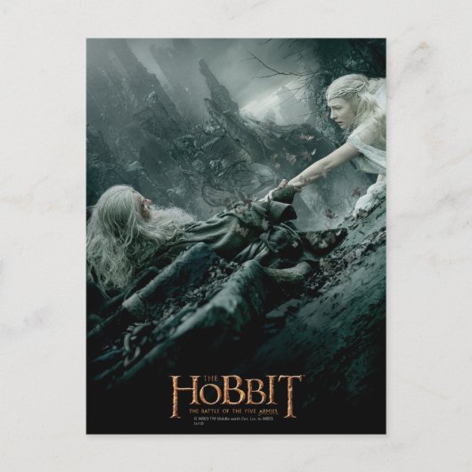 Gandalf und Galadriel Reaching Postkarte (Vorderseite)