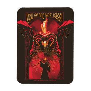 GANDALF™ Vs Balrog "Du sollst nicht passieren" Gra Magnet