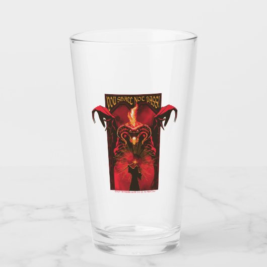 GANDALF™ Vs Balrog "You Shall Not Pass" Graphic Glas (Vorderseite)