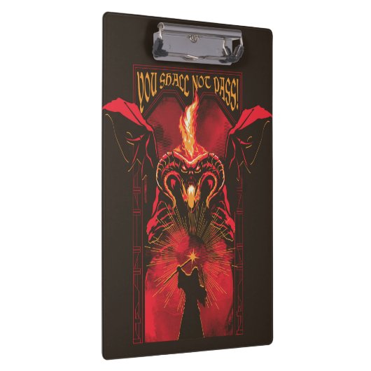 GANDALF™ Vs Balrog "You Shall Not Pass" Graphic Klemmbrett (Rechts)