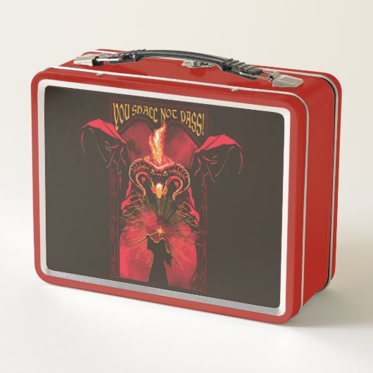 GANDALF™ Vs Balrog "You Shall Not Pass" Graphic Metall Brotdose (Rückseite)