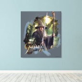 Gandalf With Staff And Sword Leinwanddruck (Insitu (Holzboden))