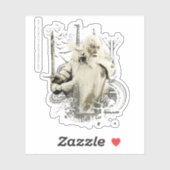 GANDALF™ with Sword Collage Aufkleber (Blatt)