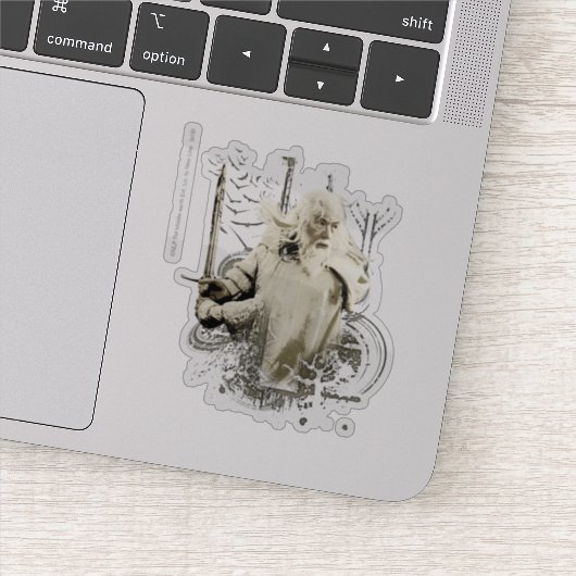 GANDALF™ with Sword Collage Aufkleber (Detail)