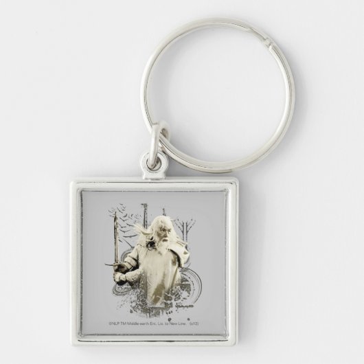 GANDALF™ with Sword Vector Collage Schlüsselanhänger (Vorne)