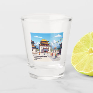 Gandantegchinlen-Kloster, Ulaanbaatar, Mongolei Schnapsglas