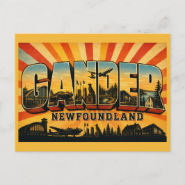 Gander Neufundland Kreuzung der Welt Postkarte