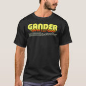 Gander, Newfoundland Retro Stripes Classic T-Shir T-Shirt (Vorderseite)