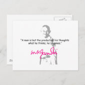 Gandhi 2 postkarte (Vorne/Hinten)
