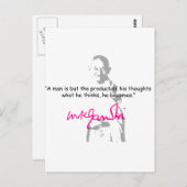 Gandhi 2 postkarte (Vorne/Hinten)