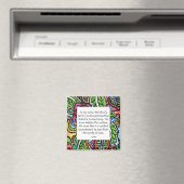 Gandhi Animal Zitat Magnet (In Situ (Geschirrspüler))