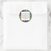 Gandhi Animal Zitat Runder Aufkleber (Tasche)