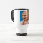 Gandhi & Be the Change Zitat Reisebecher (Vorderseite Links)