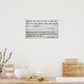 Gandhi-Buchquote Poster (Küche)