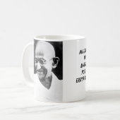Gandhi, ein Fehler tut nicht becometruth durch Kaffeetasse (Vorderseite Links)