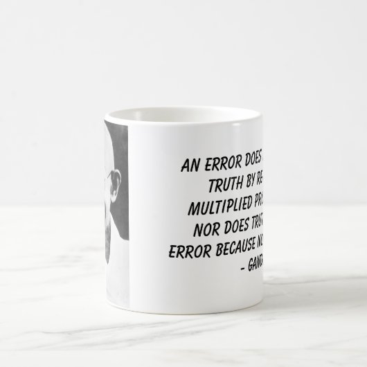 Gandhi, ein Fehler tut nicht becometruth durch Kaffeetasse (Mittel)