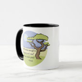 Gandhi Erdzitat Tasse (Vorderseite Links)