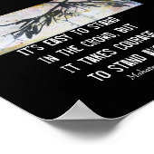 Gandhi für die motivierend Zitatskunst Poster (Ecke)