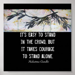 Gandhi für die motivierend Zitatskunst Poster