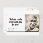 Gandhi: Hatred Postkarte (Vorne/Hinten)