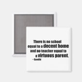 Gandhi Homeschool Magnet (Vorderseite/Rückseite)