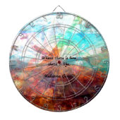 Gandhi Inspiration Zitat über Liebe, Leben und Hof Dartscheibe (vorne)