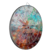 Gandhi Inspiration Zitat über Liebe, Leben und Hof Dartscheibe (Vorderseite Links)