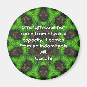 Gandhi Inspirational Motivierend Quotation Magnet