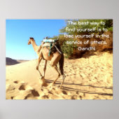 Gandhi-inspirierendes Zitat zur Selbsthilfe Poster (Vorne)