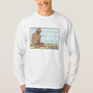 Gandhi ist das Änderungs-Zitat T-Shirt