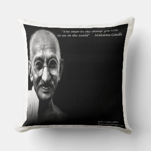 Gandhi ist das Änderungsangebot für große Baumwoll Kissen
