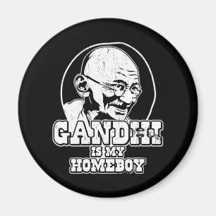 Gandhi ist mein Homeboy Magnet