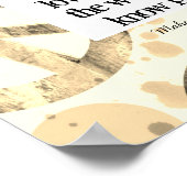 Gandhi Peace Zitat über das Design eines Friedensz Poster (Ecke)
