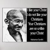 Gandhi Poster (Vorne)